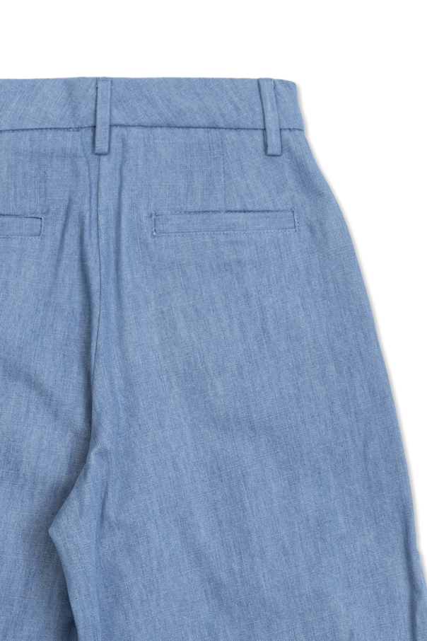 Balmain Kids Spodnie z szerokimi nogawkami