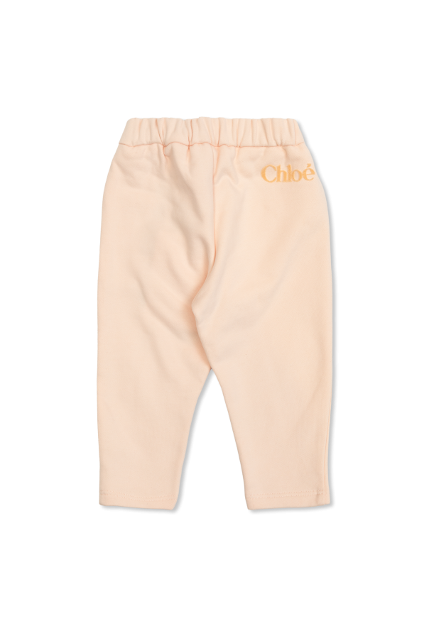 Chloé Kids Sweatpants with embroidered logo