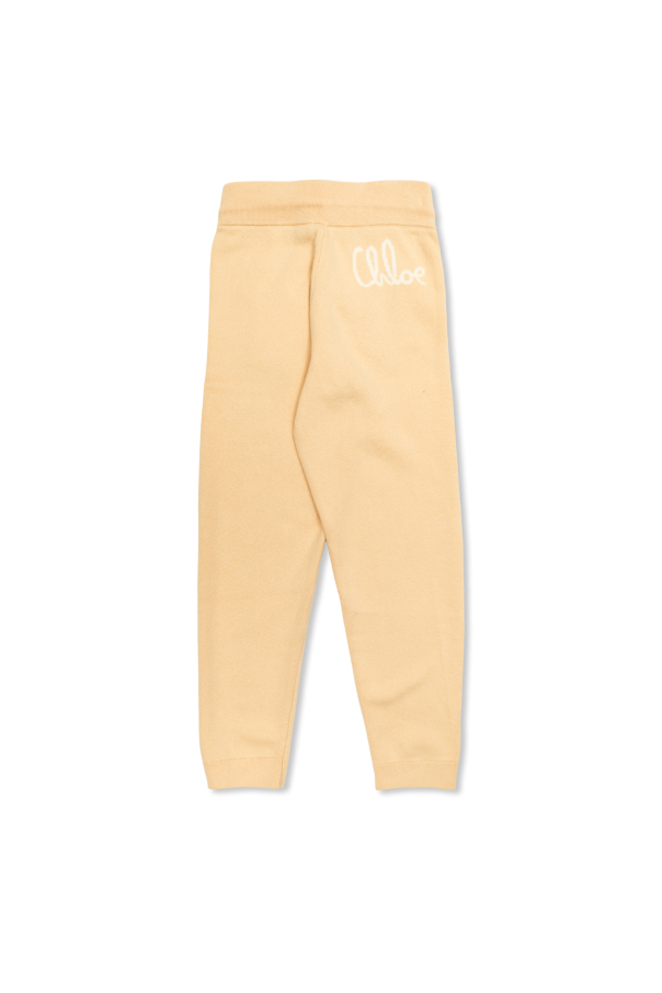 Chloé Kids Pantalones con logo
