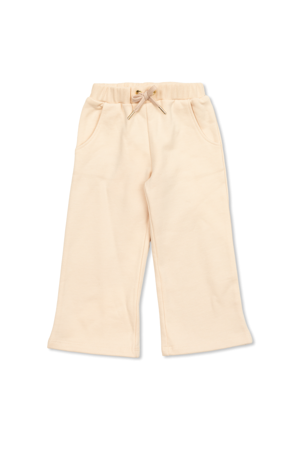 Sweatpants with logo patch od Chloé Kids