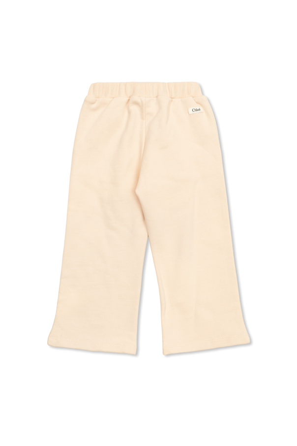 Chloé Kids Sweatpants mit Logo-Aufnäher