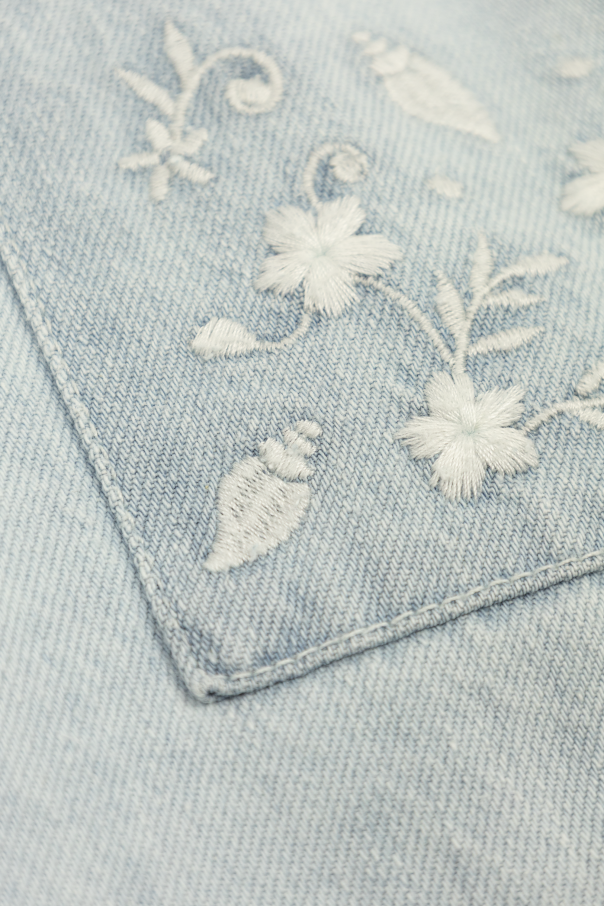 Chloé Kids Floral pattern jeans