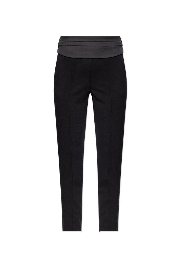 Wool trousers with a satin waistband od The Attico