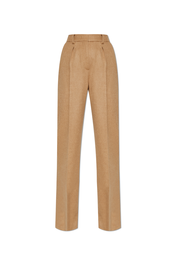 Trousers made of camel wool ‘Carbone’ od Max Mara