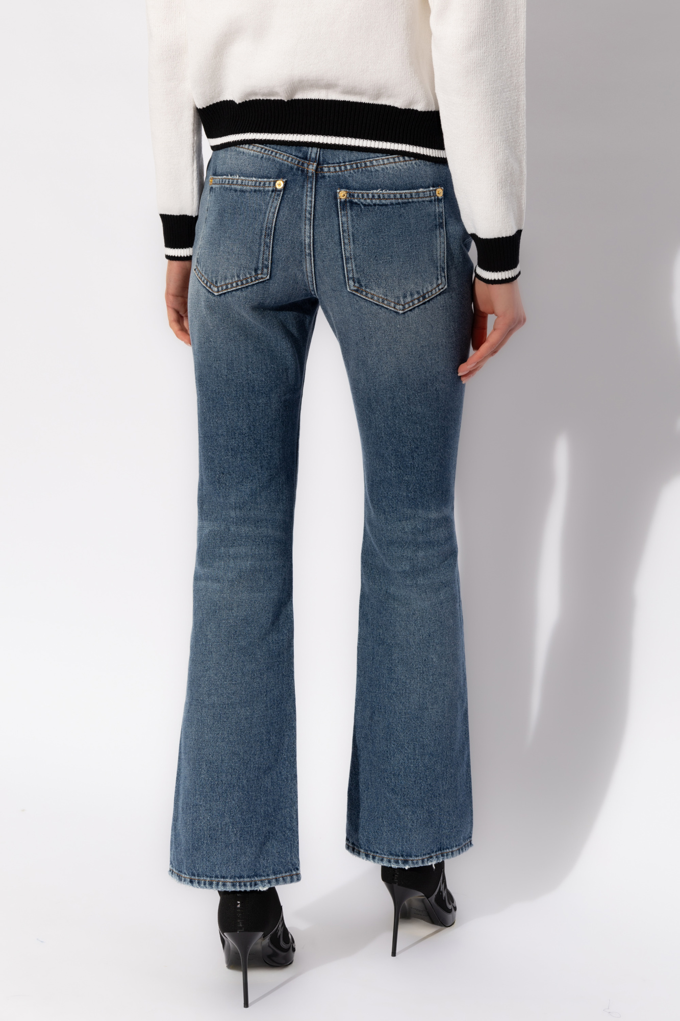 Balmain ‘kick flare’ jeans