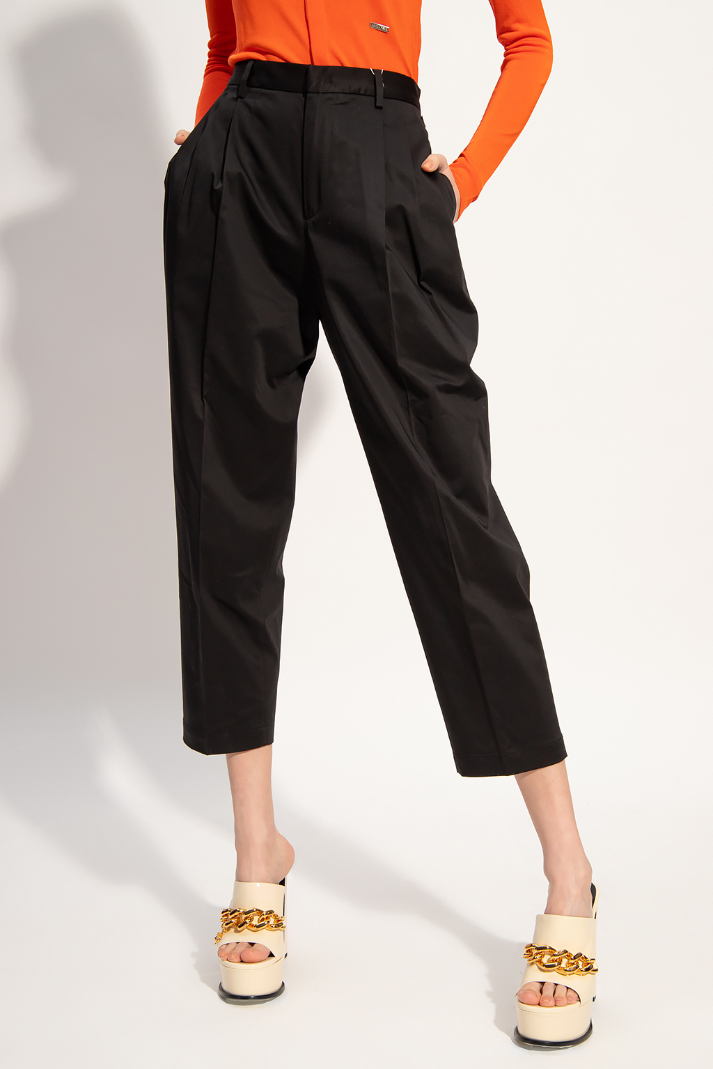 Highwaist trousers with darts