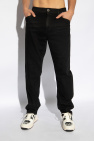 Balmain BLACK Jeans with logo
