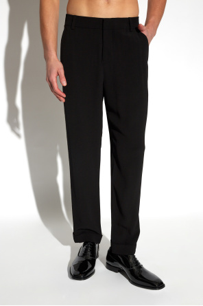 Balmain Side-stripe Speckled trousers