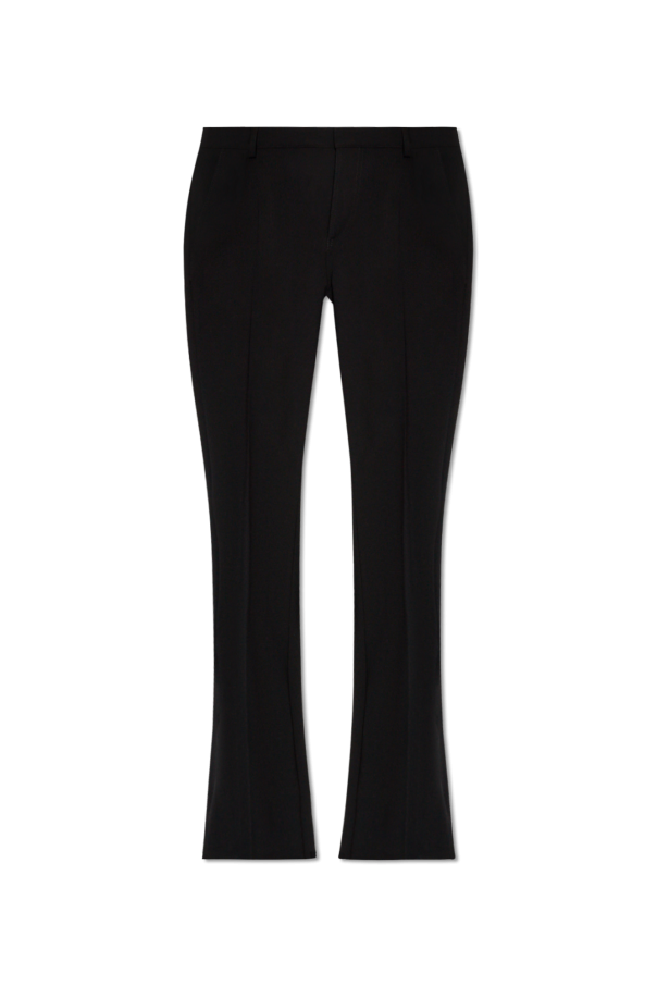 Pleat-front flared trousers od Balmain