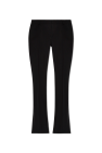 Balmain BLACK Pleat-front flared trousers