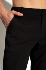 Balmain BLACK Pleat-front flared trousers