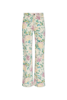 Chloé cream Jeans with floral motif