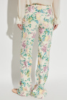 Chloé cream Jeans with floral motif