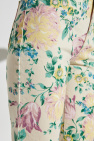 Chloé cream Jeans with floral motif