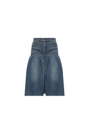 Bermudas vaqueras de tiro alto
