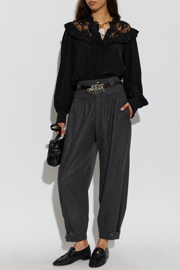 Chloé Weite Wollhose