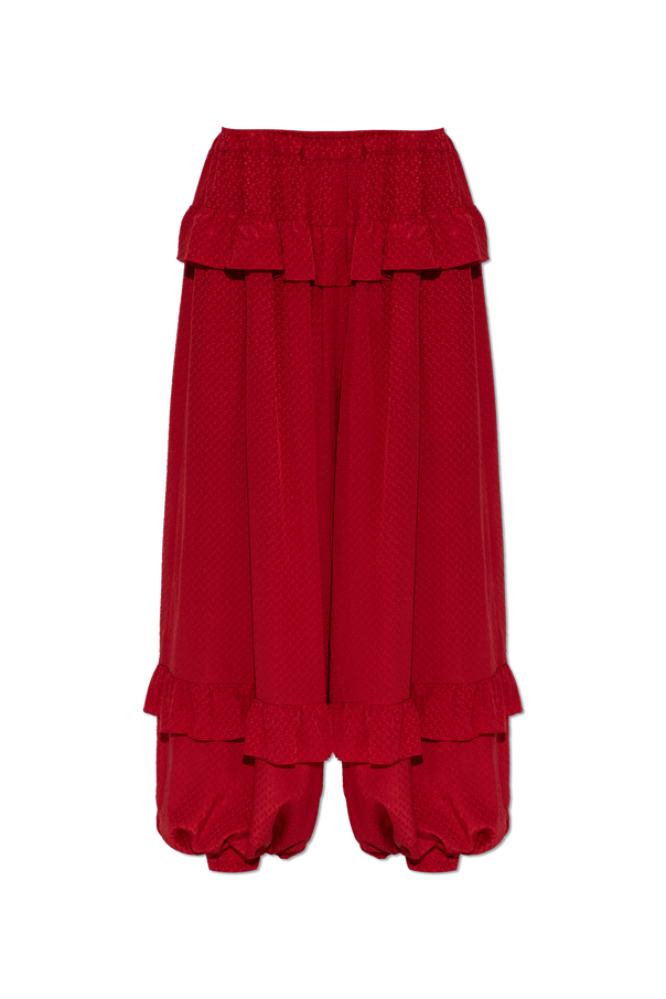 Silk trousers with ruffles od Chloé