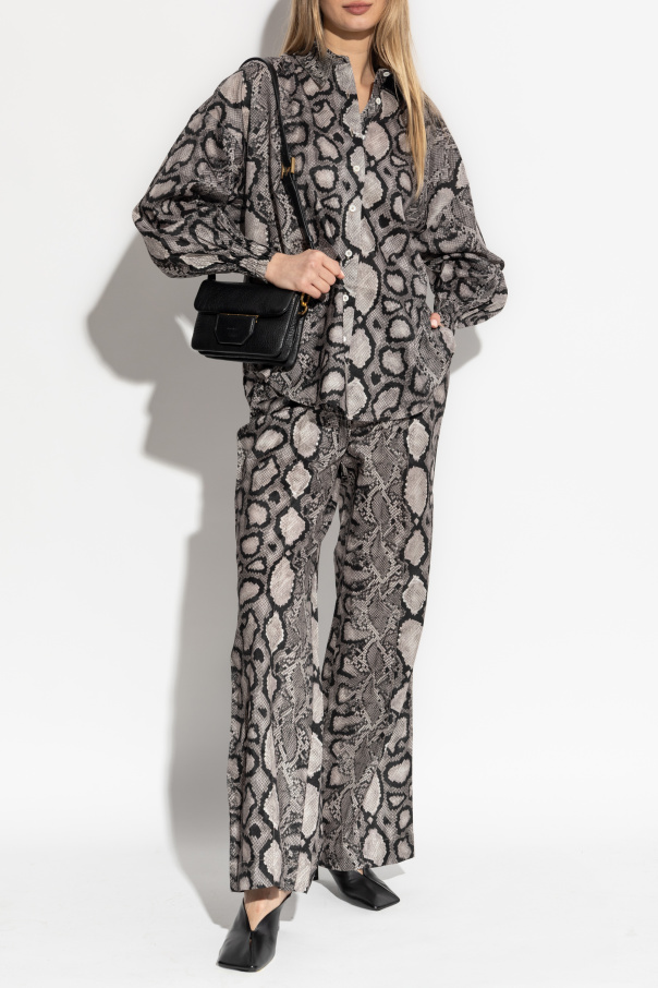 AllSaints Pantalones con estampado animal Charli