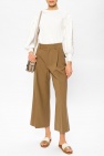 Chloé Wool pleat-front trousers