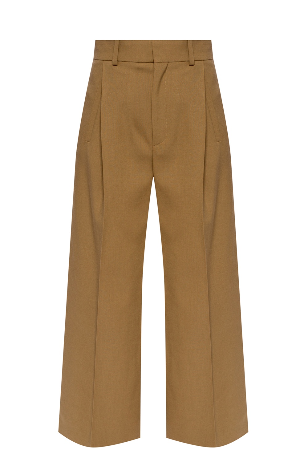 Chloé Wool pleat-front trousers