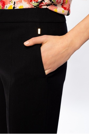 Chloé Wool pleat-front underneath trousers