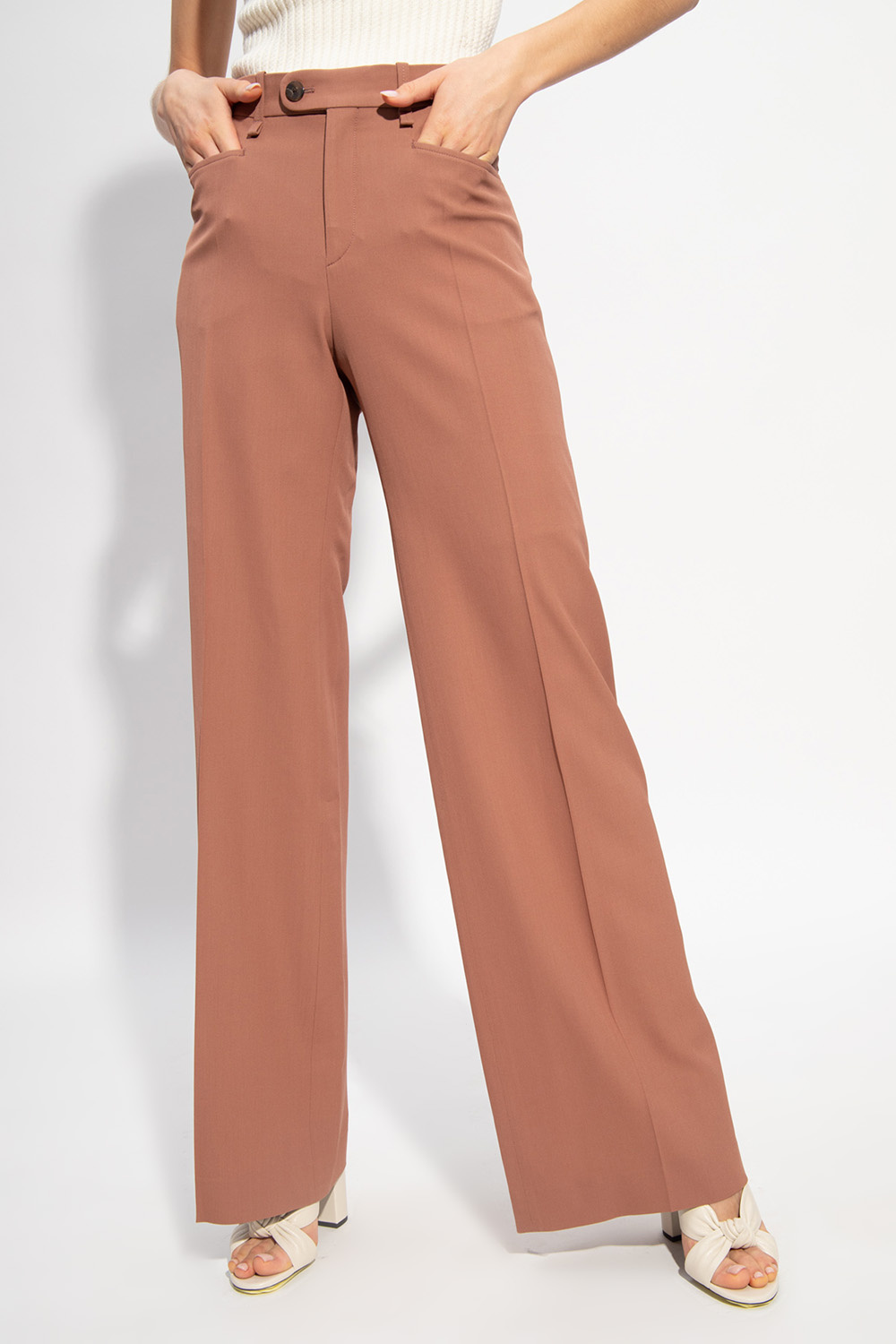 Chloé Pleat-front Woven trousers