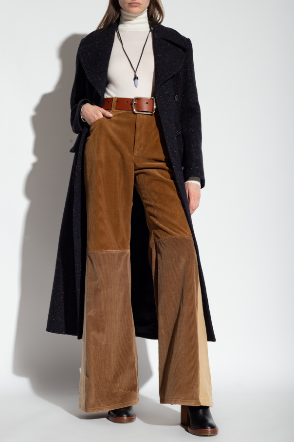 Chloé Corduroy Blu trousers