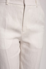 Chloé Linen pleat-front trousers