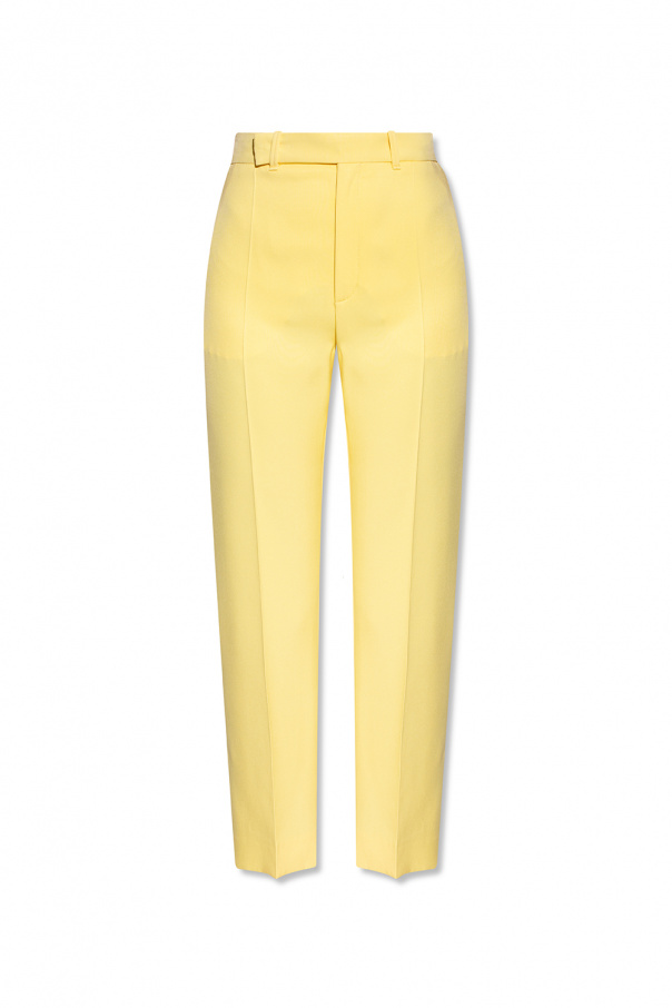 Chloé Silk Yellow trousers