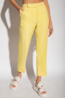 Chloé Silk Yellow trousers