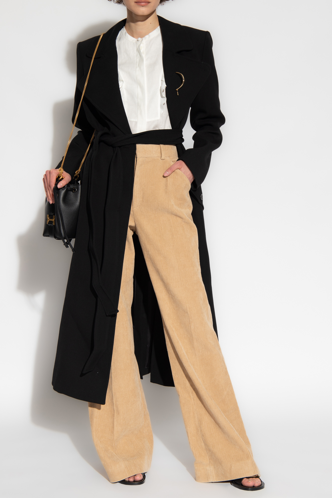 Buy Corduroy Tapered Ankle Grazer Trousers Online at Best Prices