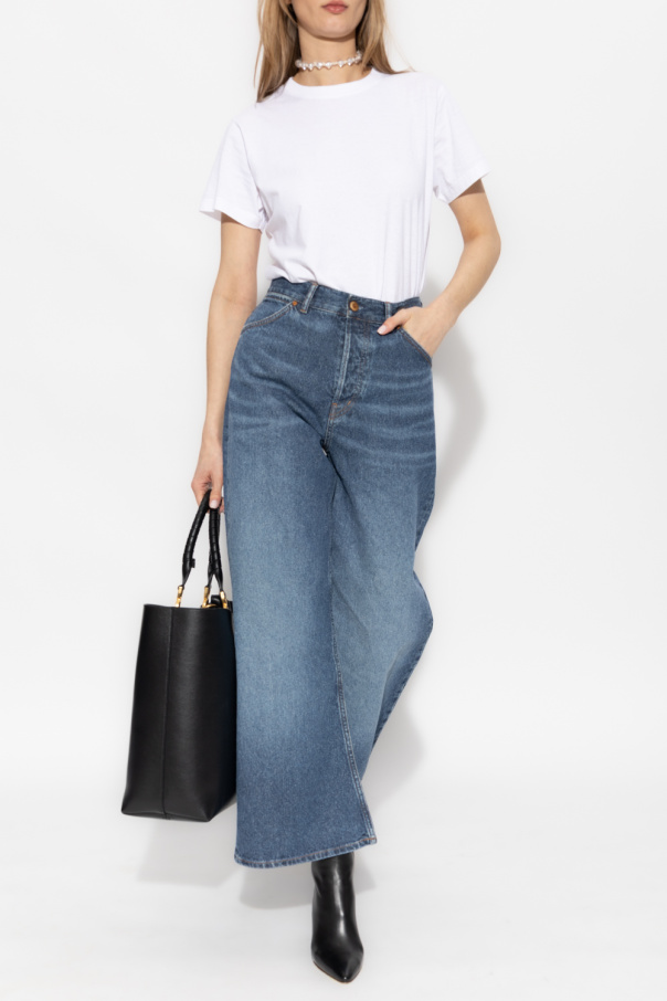 Chloé see by chloe high rise cotton cargo pants