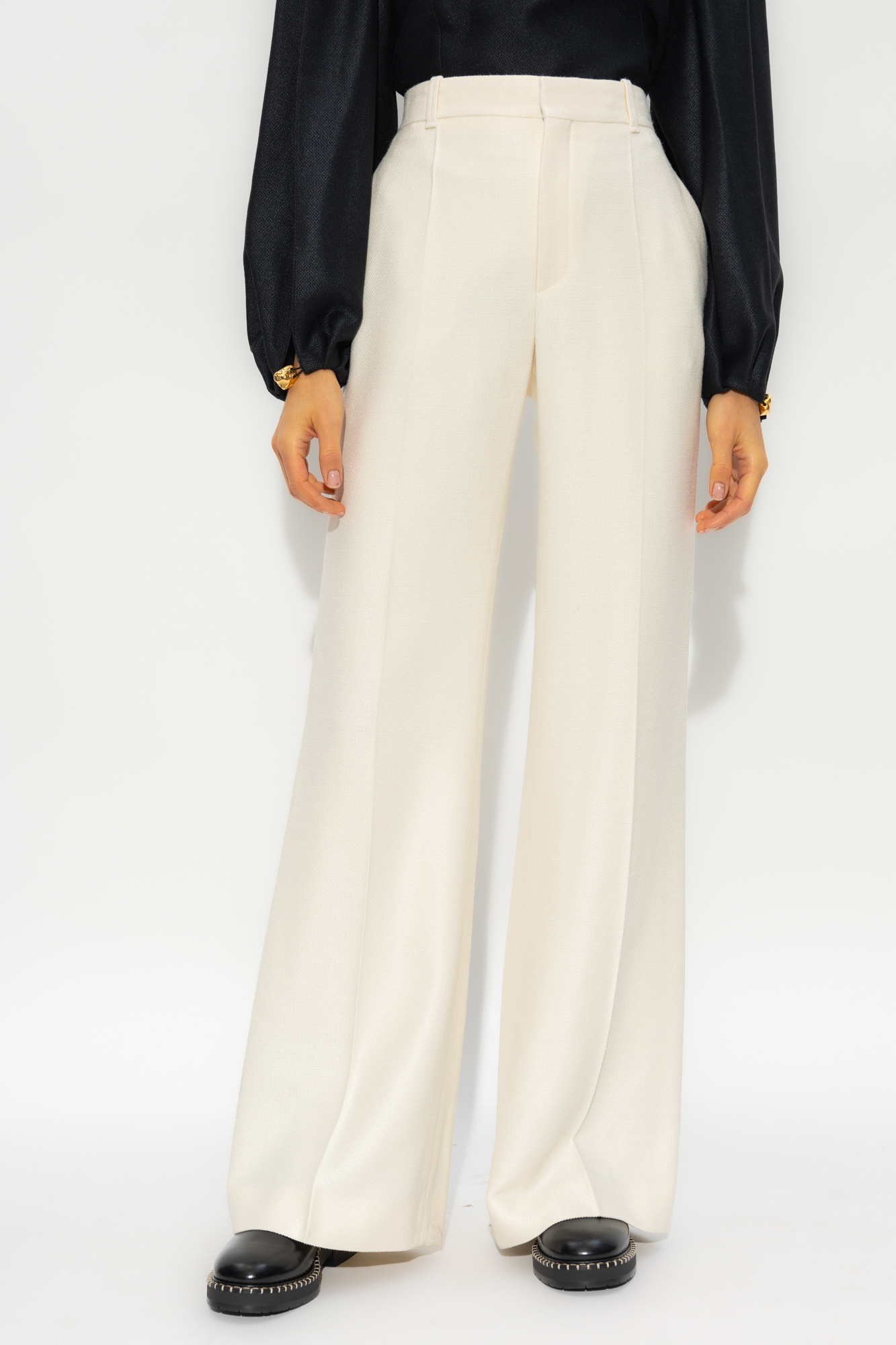 Chloé Pleat-front trousers