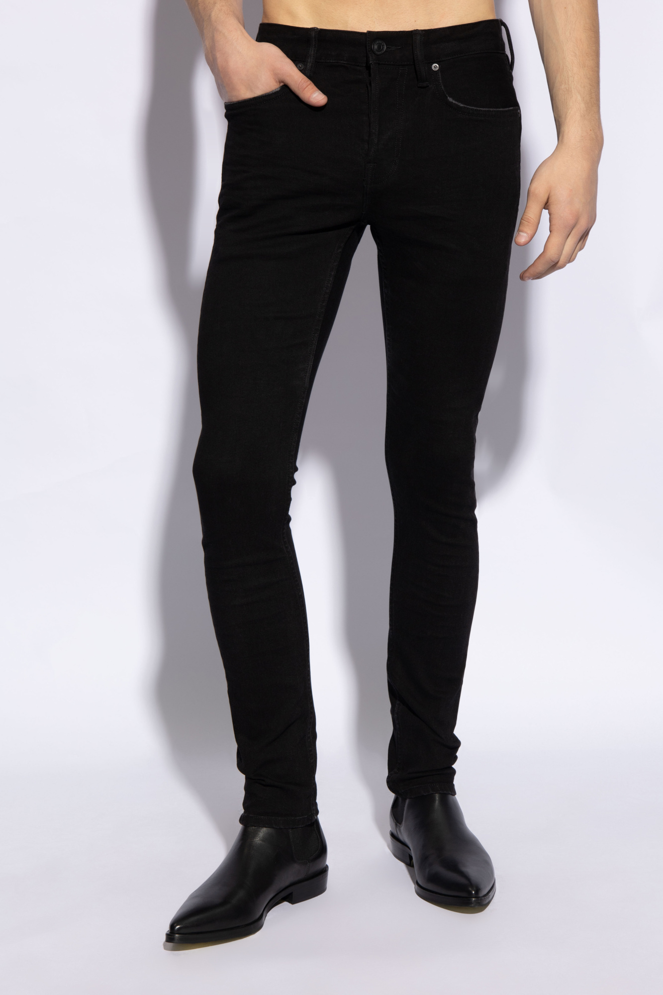 AllSaints 'Cigarette' raw edge jeans