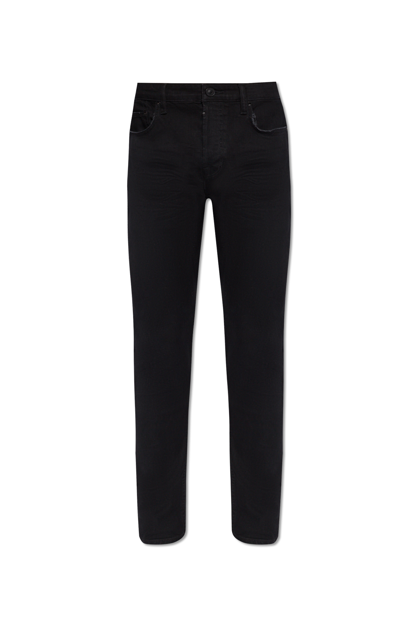 GenesinlifeShops Canada - BALMAIN MONOGRAMMED LEGGINGS - Black 'Cigarette'  skinny jeans AllSaints