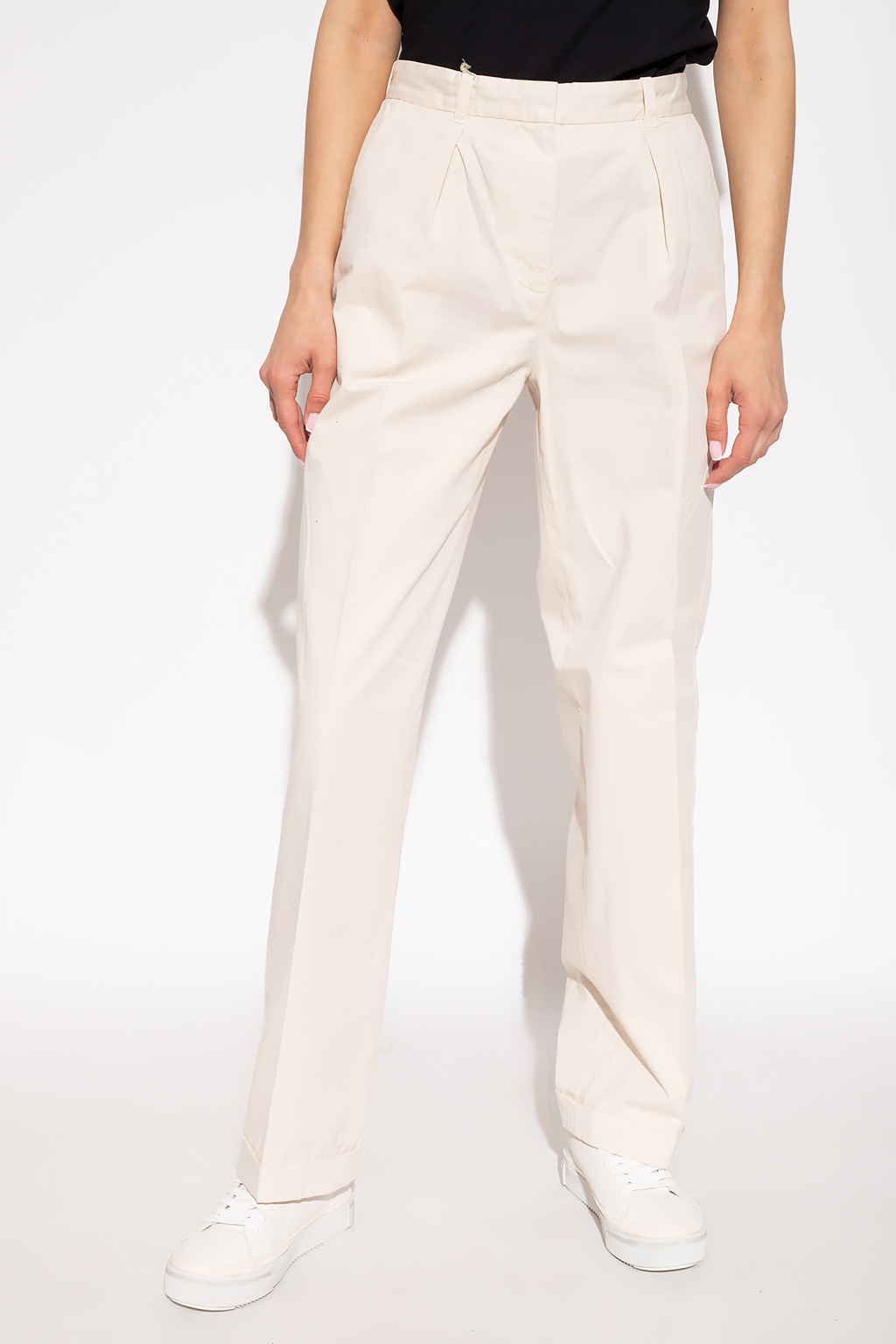 A.P.C. High-waisted cotton trousers