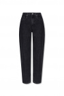 River Island Plus Molly high waisted waxed skinny jeans in black