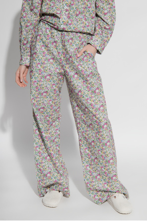 A.P.C. ‘Bonnie’ trousers with floral motif