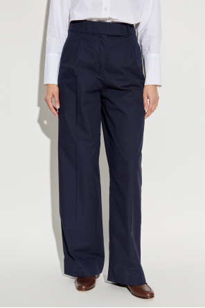 A.P.C. Cotton high-waisted trousers