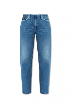 Telino elasticated-waist jeans