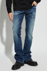 Diesel NAVY BLUE Jeans with raw finish D-BACKLER L.32