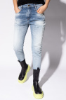 Diesel light blue ‘D-Fayza’ jeans with raw edge