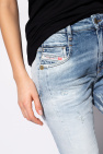 Diesel light blue ‘D-Fayza’ jeans with raw edge