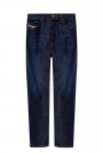 New Look ripped straight leg jeans in blue