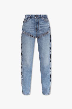 'd-pilut l.32' jeans with floral motif od Diesel