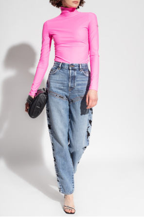 'd-pilut l.32' jeans with floral motif od Diesel