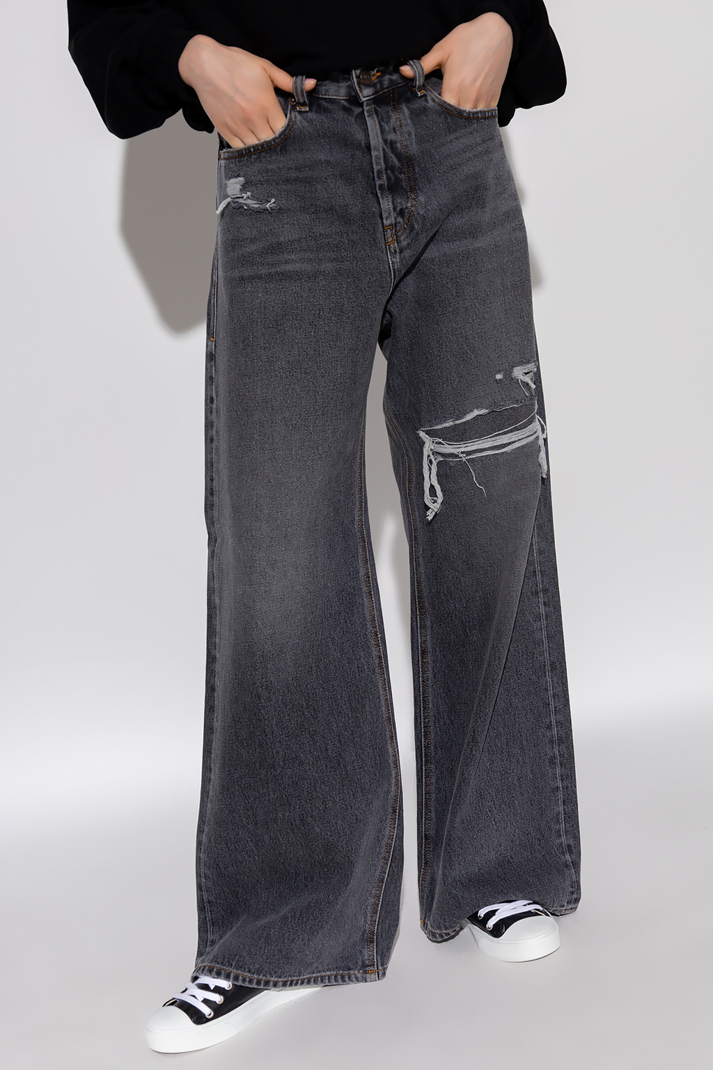 1969 D-Ebbey Woman: Bootcut low waist Jeans, dark blue