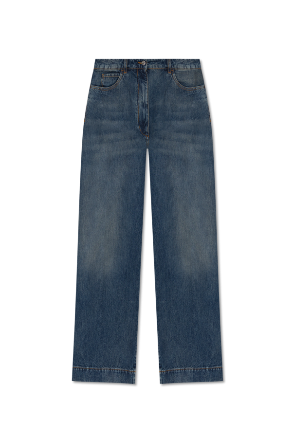 Etro Jeansy typu ‘wide’ z wysokim stanem