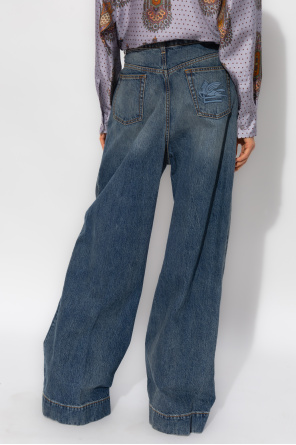 Etro Jeansy typu ‘wide’ z wysokim stanem