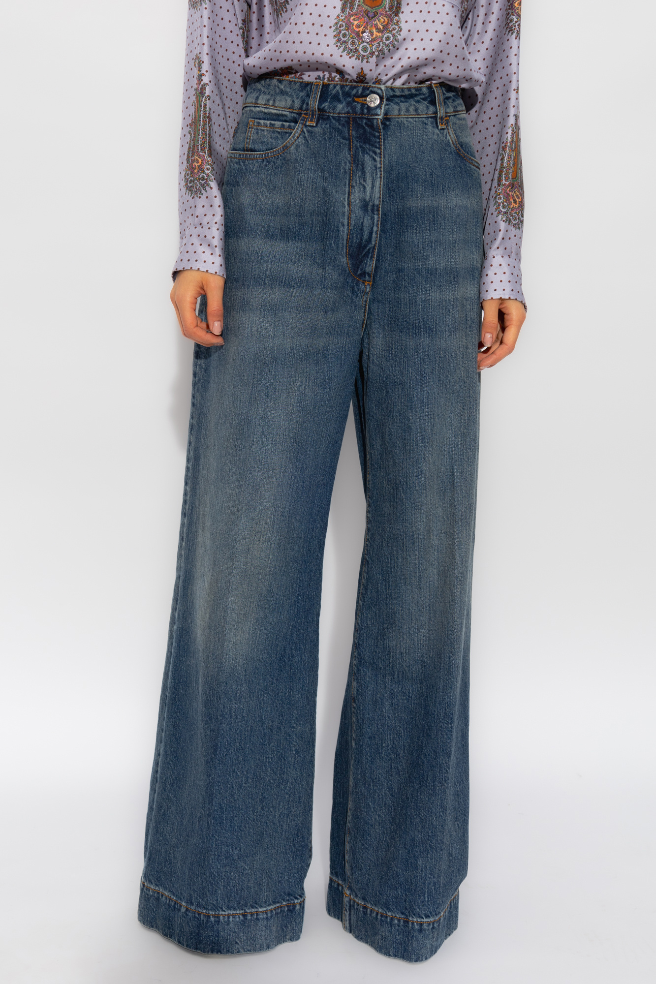 Etro High-rise wide jeans